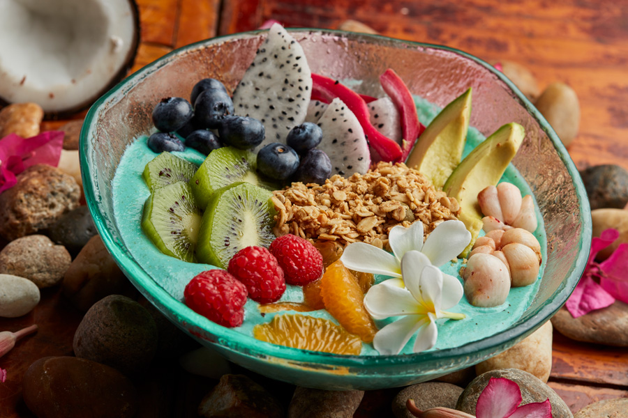 Frukt bowl på Bali