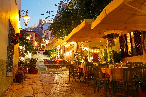 Restaurang i Plaka, Aten