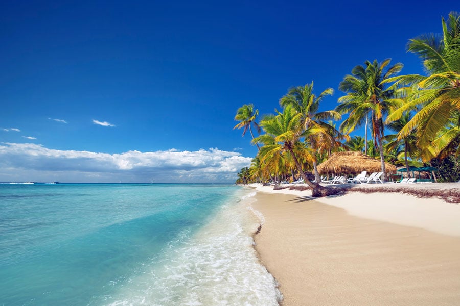 Paradisstränder på Dominikanska republiken
