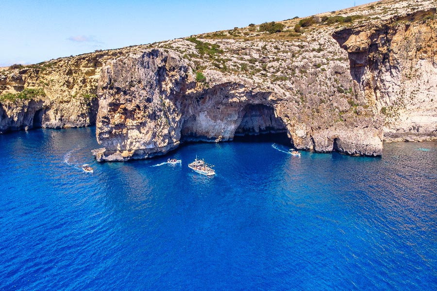 Blue Grotto på Malta