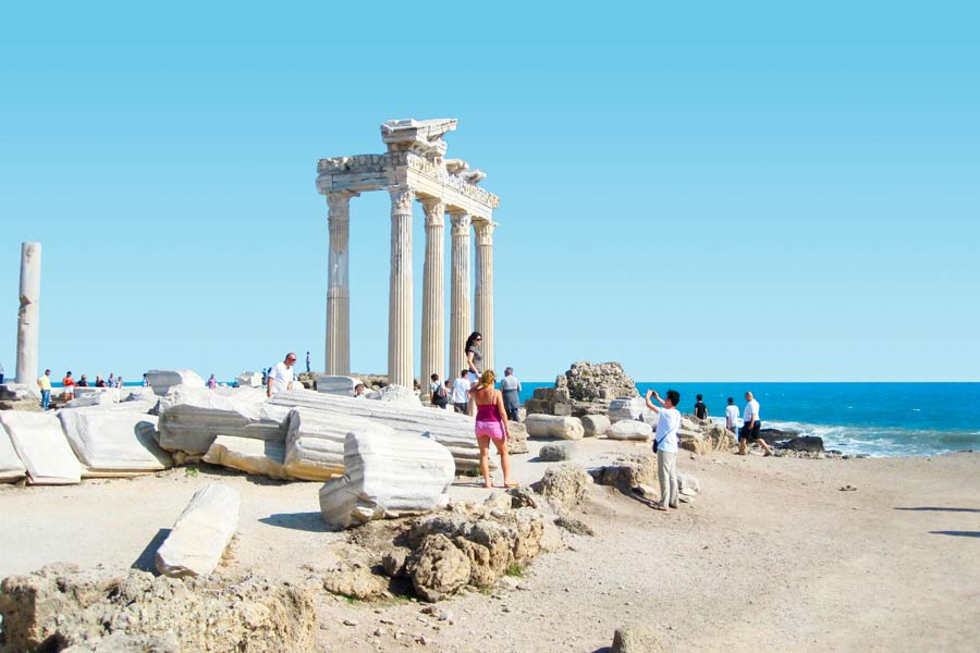 Apollons og Athenas tempel i Side