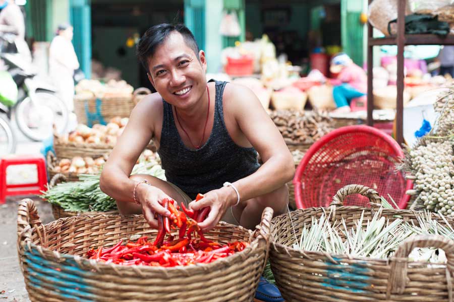 Gå ikke glip af et marked i Saigon