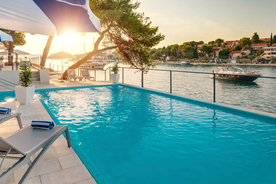 Hotellet Milna Osam på ön Brac, Kroatien