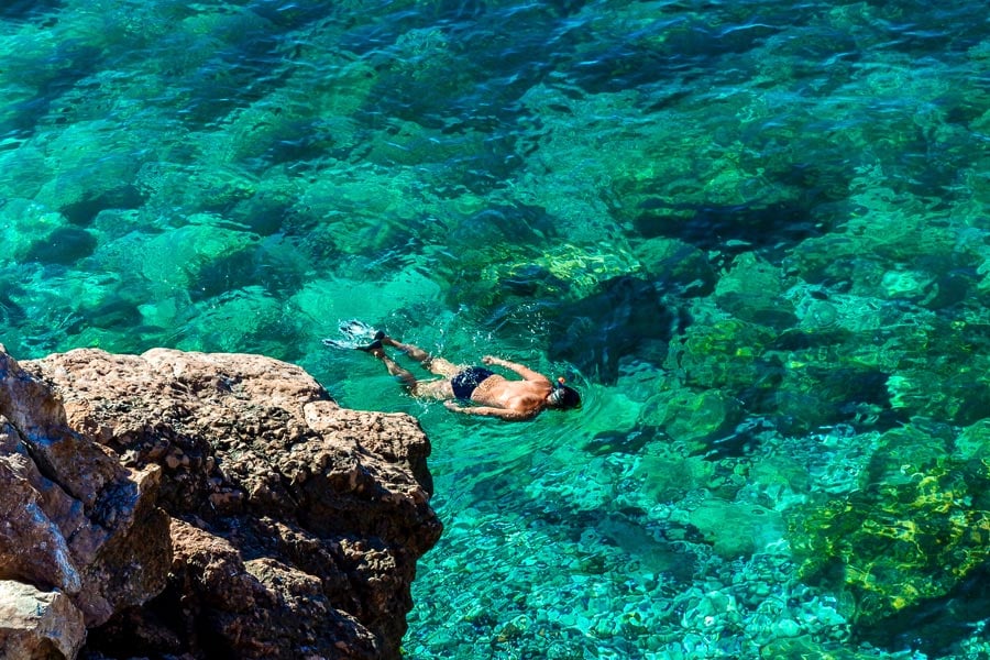 Snorkling i Adriaterhavet