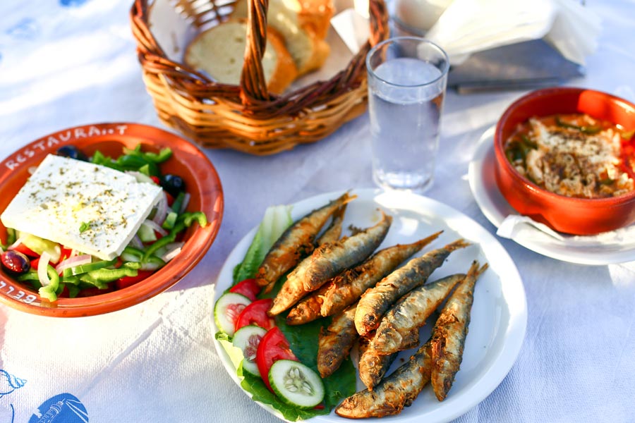 Grekisk mat på Antiparos