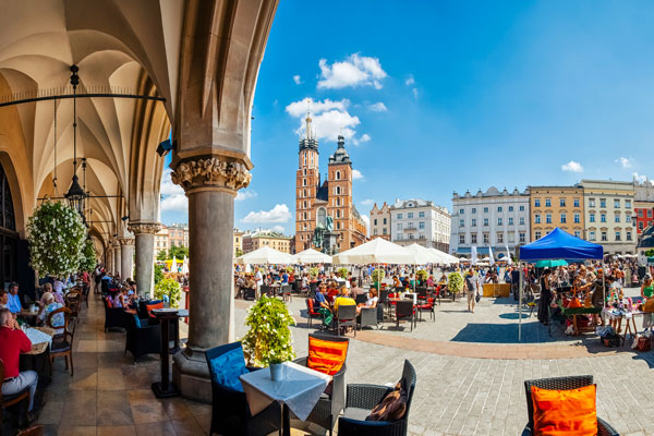 Restauranger i Krakow, Polen