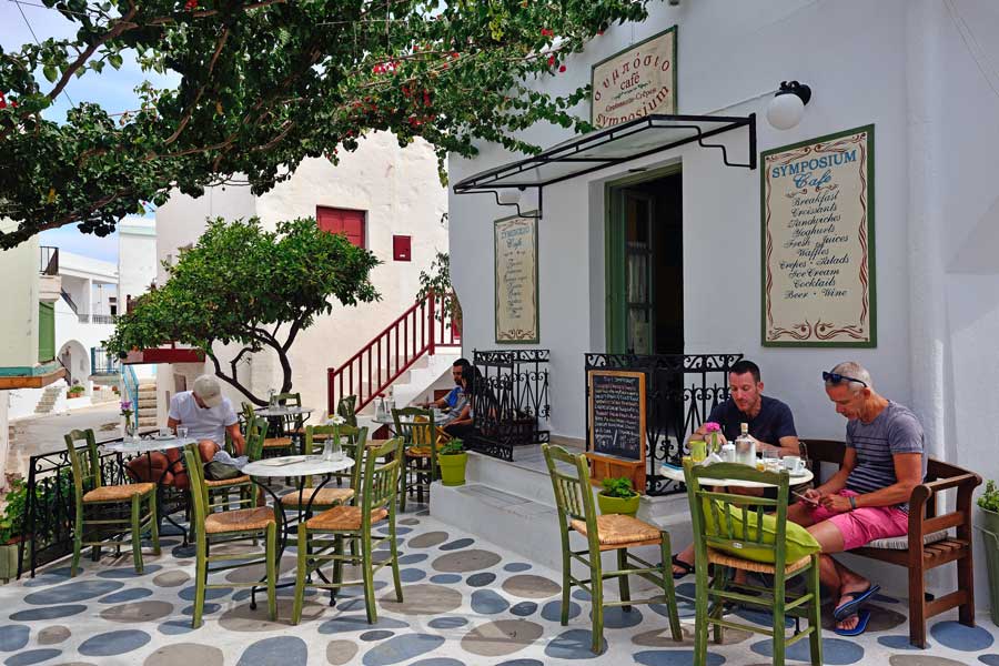 Restauranger på Paros, Grekland