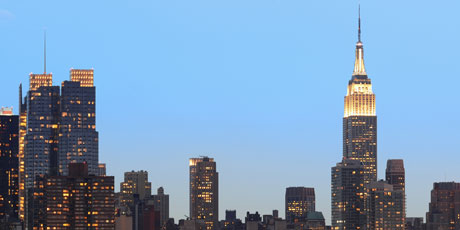 Empire State Building på natten