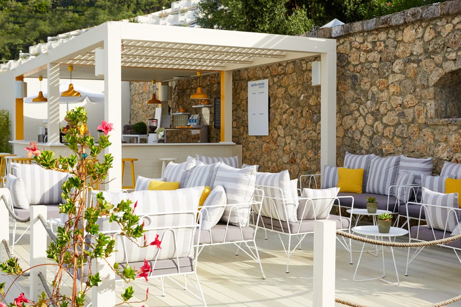 Mondo Café på hotell Mythos Beach Resort på Rhodos