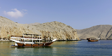Dhow-båt till Oman
