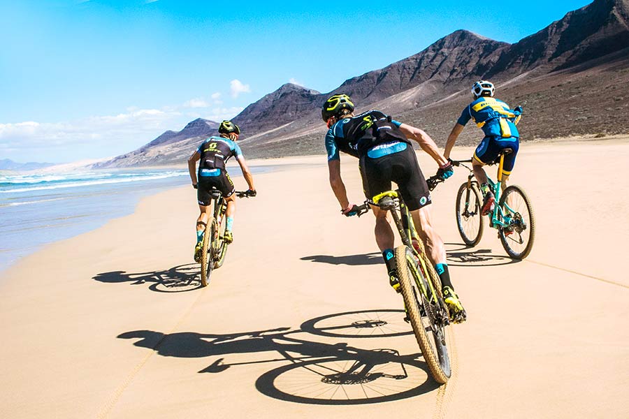 Cyklister på Fuerteventura