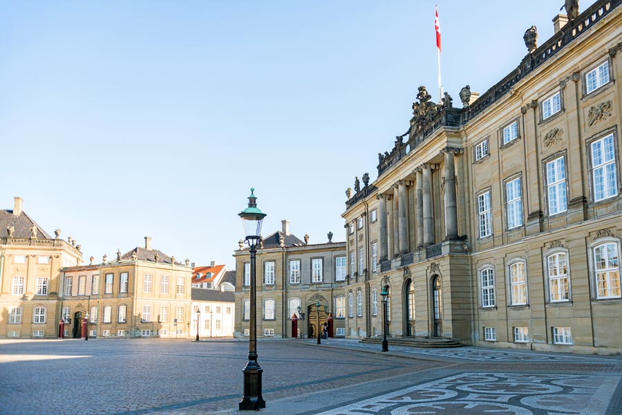 Amalienborg Slott i Köpenhamn