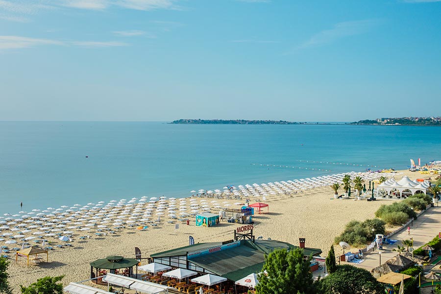 Sunny beach i Bulgarien