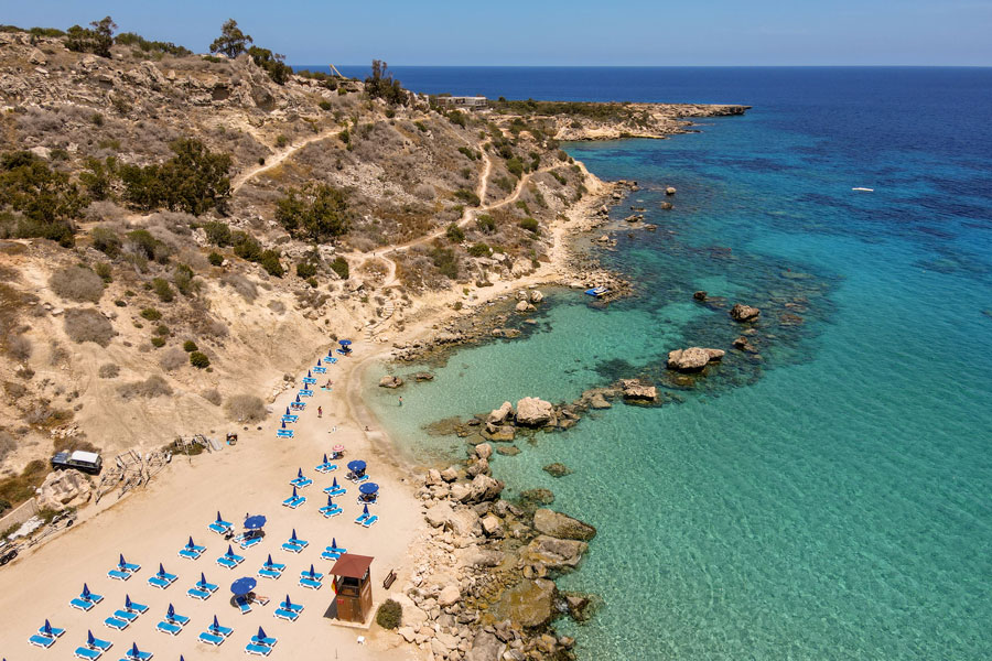 Konnos Bay på Cypern