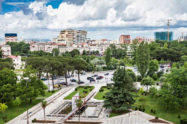 Albaniens huvudstad Tirana