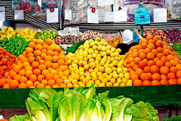 Fruktmarknad i Egypten