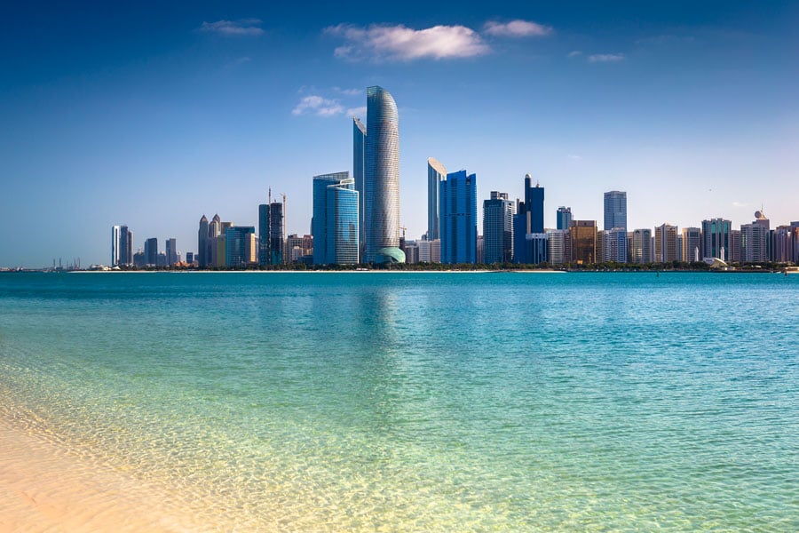 5 fina stränder i Abu Dhabi