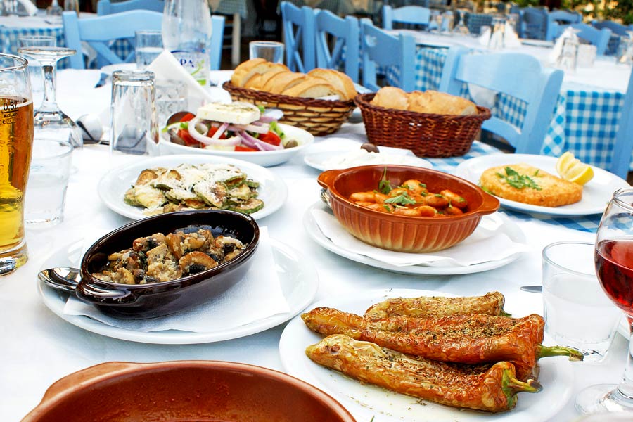 Grekisk mat på Lefkas