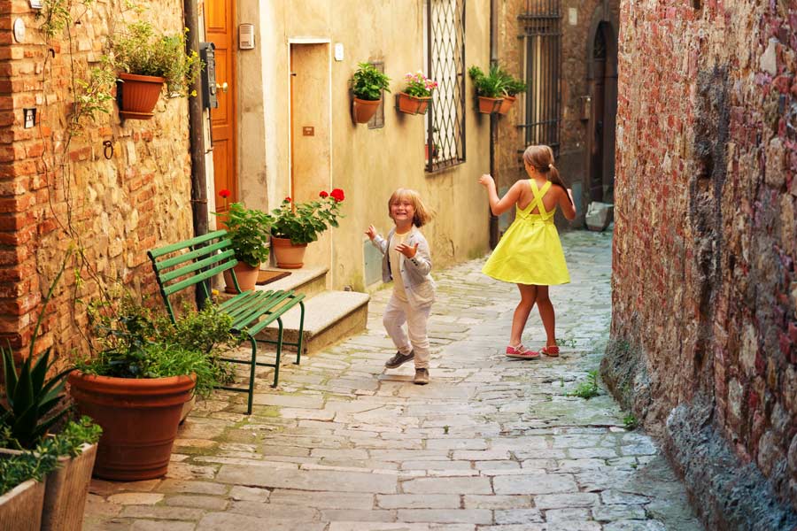 Toscana med barn