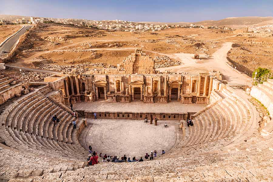 Södra teatern i Jerash
