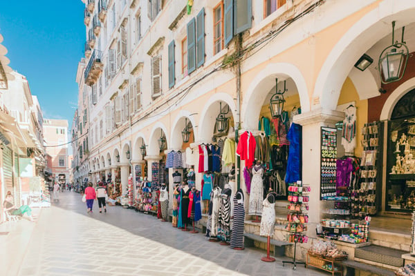 Shopping på Korfu