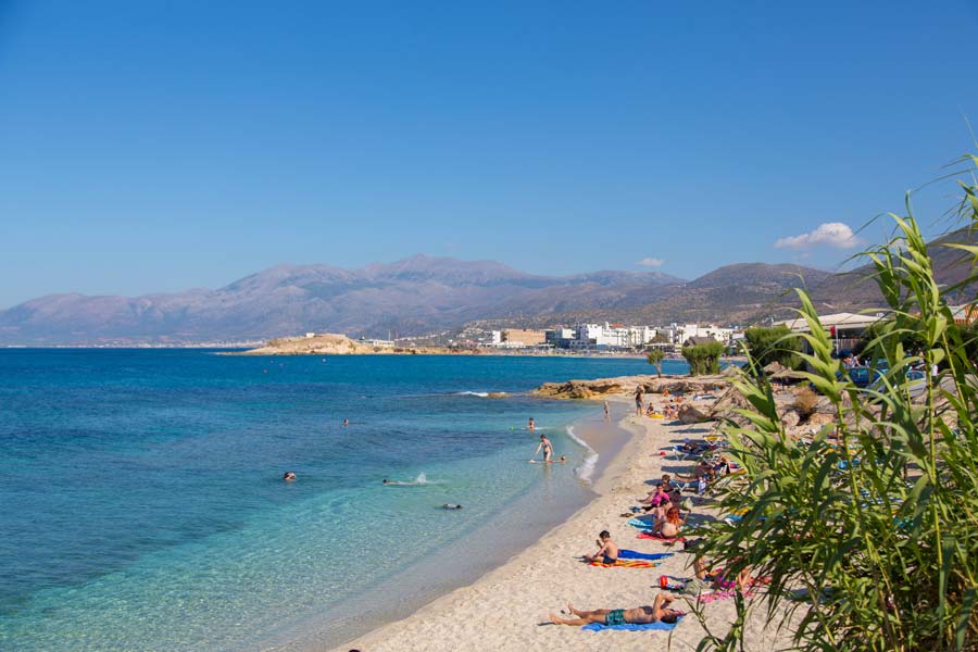 Strand i Anissaras och Analipsi på Kreta
