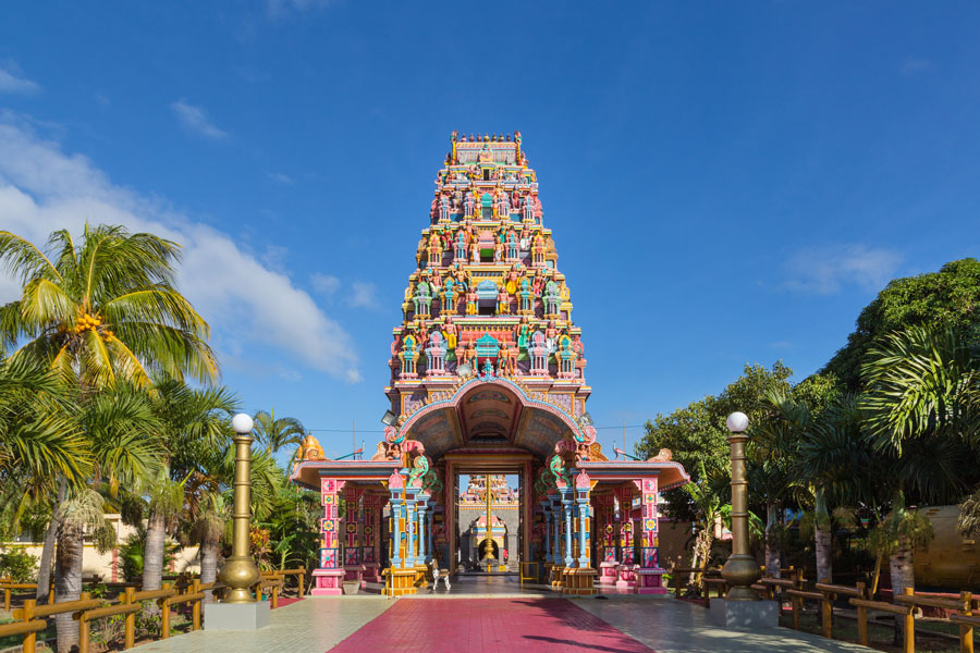 Färgglada Kalaisson Temple