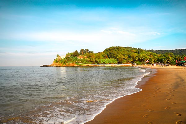 Strand i Goa, Indien